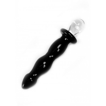 Gode en verre Glass Dildo Black Deluxe