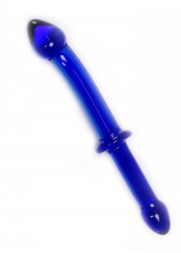 Gode double en verre bleu Glass Dildo Man handler Blue Double