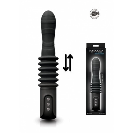 Renegade Vibromasseur anal Va et Vient Deep Stroker noir rechargeable