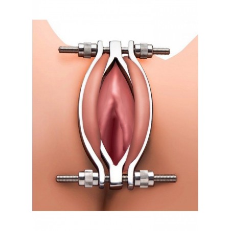 Pince lèvres vulve ajustable PussyClamp Acier Inoxydable