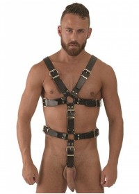 Harnais homme Leather Master Harness cuir noir