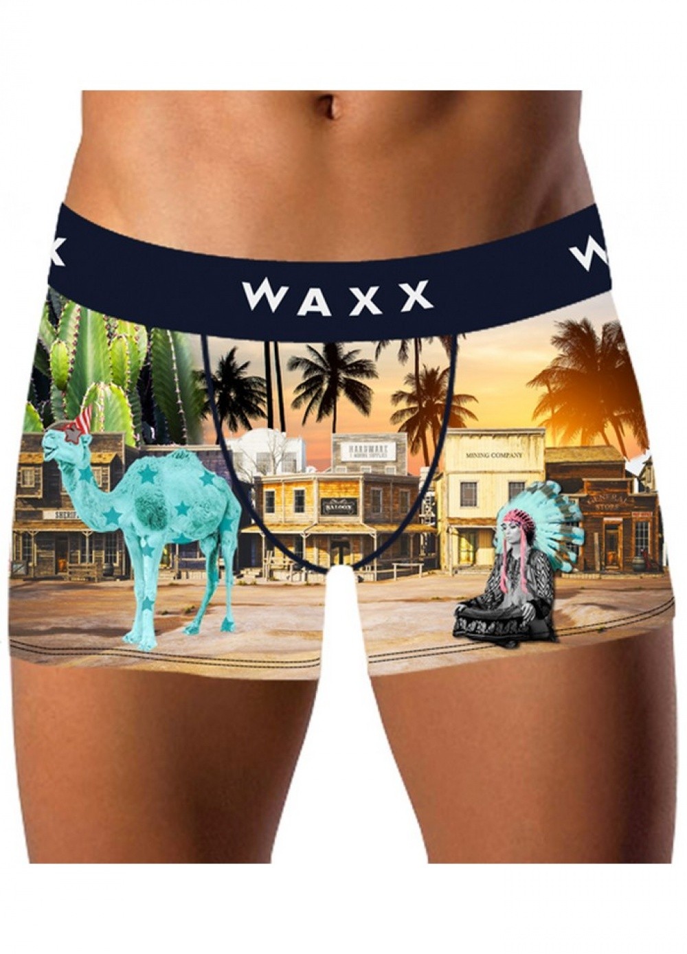 Boxer homme Waxx Camel