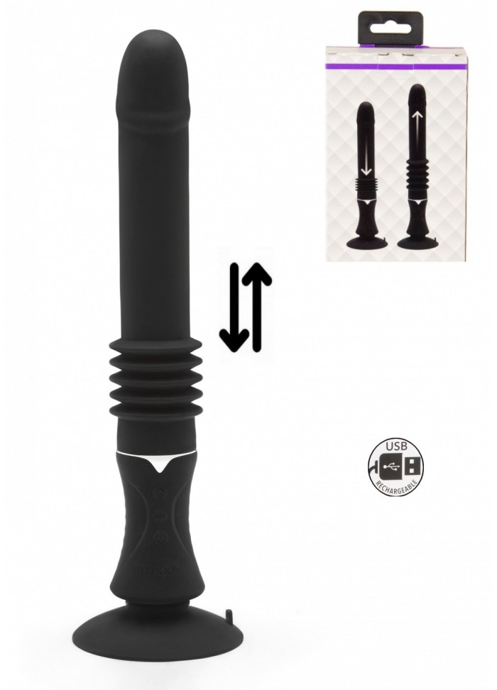 Vibromasseur Va et Vient Rechargeable Majestic Trusting Vibe noir
