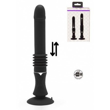 Vibromasseur Va et Vient Rechargeable Majestic Trusting Vibe noir