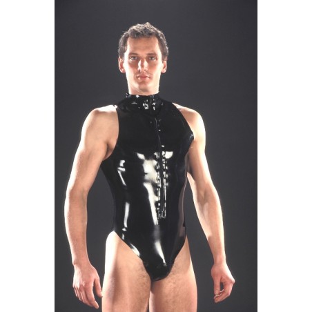 Latexa 1196 Body latex homme avec col et zipp noir