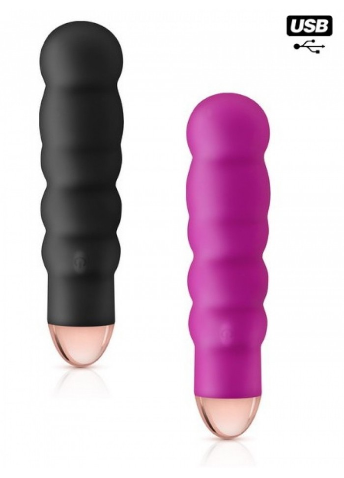 MyFirst Petit vibromasseur rechargeable Giggle rose -noir