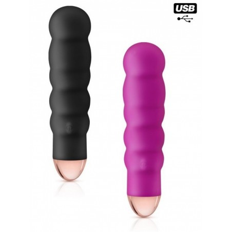 MyFirst Petit vibromasseur rechargeable Giggle rose -noir