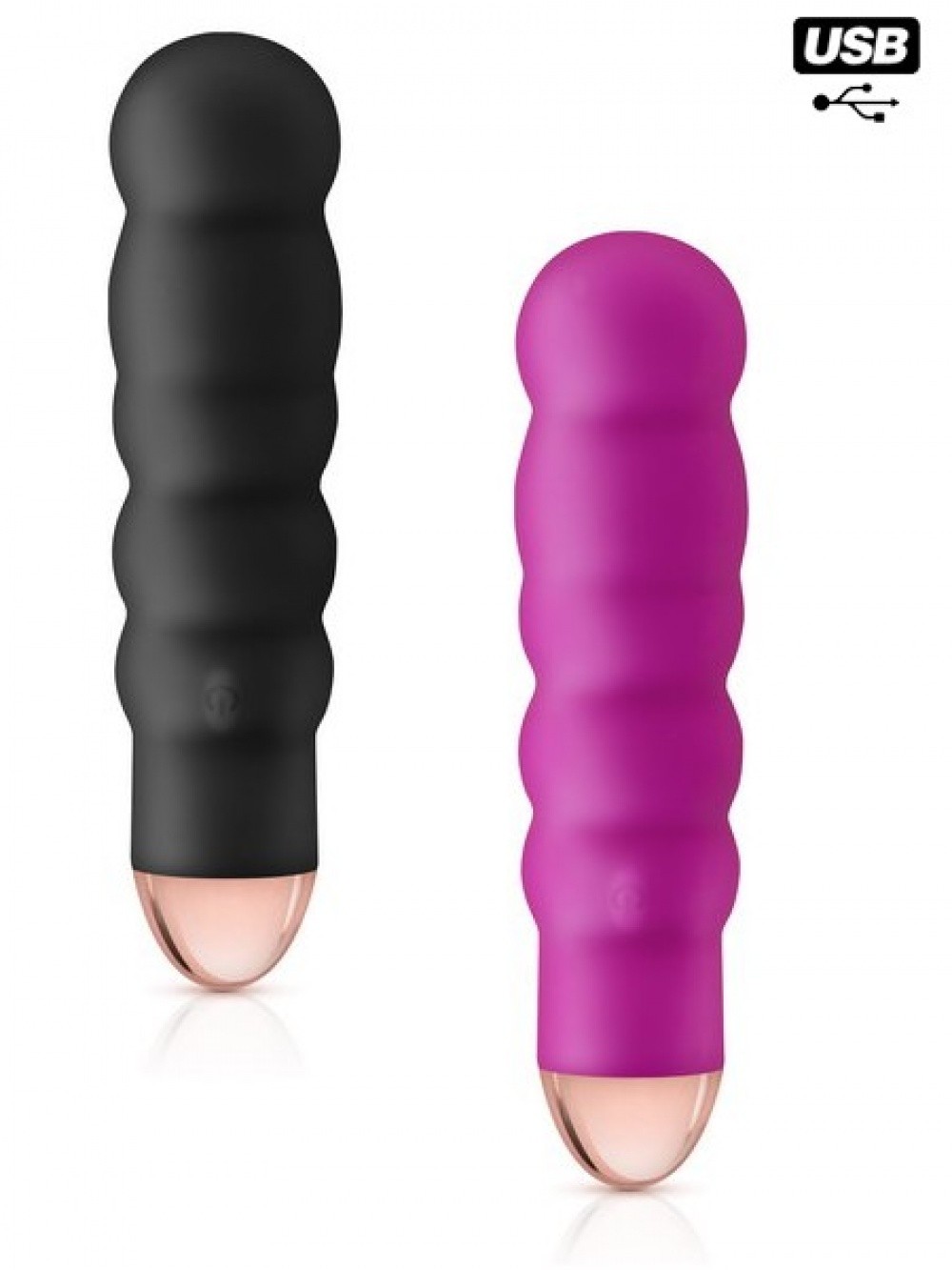 MyFirst Petit vibromasseur rechargeable Giggle rose -noir