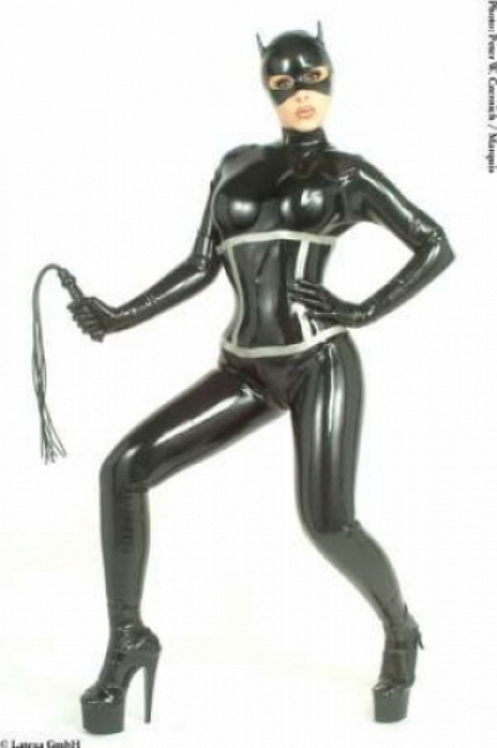 Latexa 3075 Serre taille latex haut  noir-argent