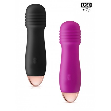 MyFirst Petit vibromasseur rechargeable Joystick silicone rose noir