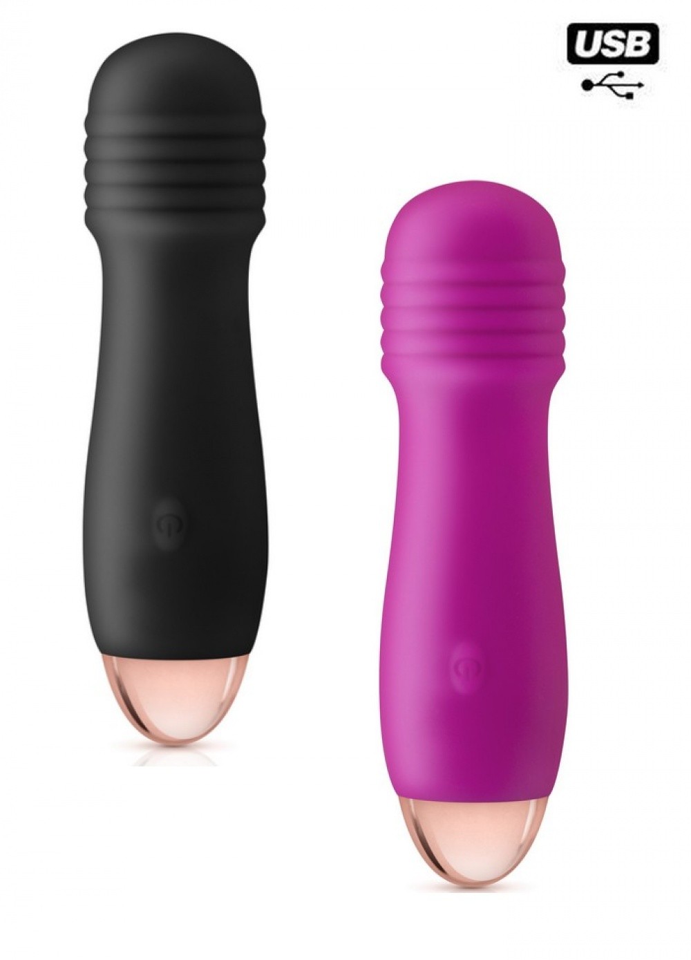 MyFirst Petit vibromasseur rechargeable Joystick silicone rose noir