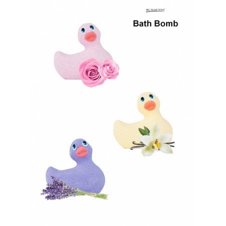 Duckie Bombe de bain -rose-jaune-violet