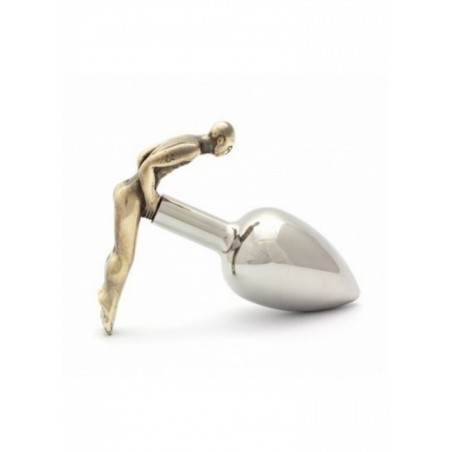 Rosebud taille M Plug anal Bronze Fessman 170 grs diamètre 3 cm