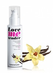 Huile de massage comestible et chauffante Love me tender Vanille