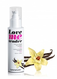 Huile de massage comestible et chauffante Love me tender Vanille