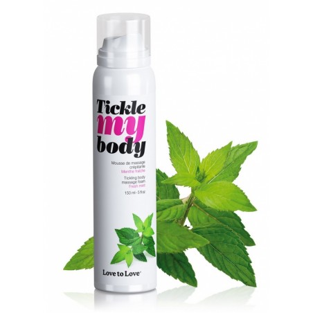 Mousse de massage crépitante Tickle my body Menthe