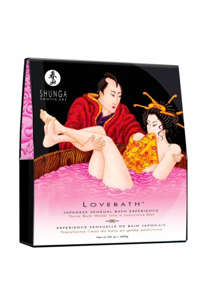 Shunga Gel de bain Lovebath Sensual fruit du dragon rose