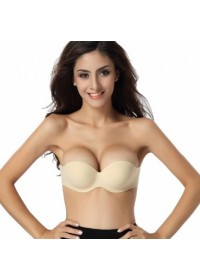 Soutien gorge bandeau adhésif sans bretelles Nude