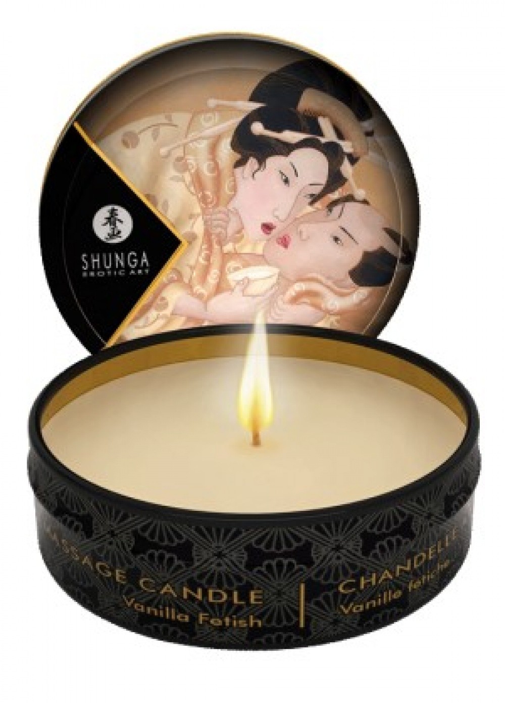 Shunga petite bougie de massage vanille 30 gr