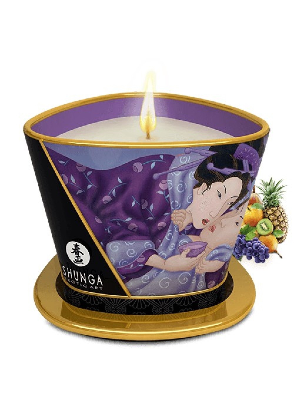 Shunga bougie de massage parfumée fruits exotiques