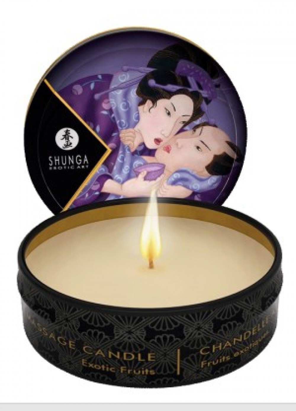 Shunga petite bougie de massage fruits exotiques 30 gr