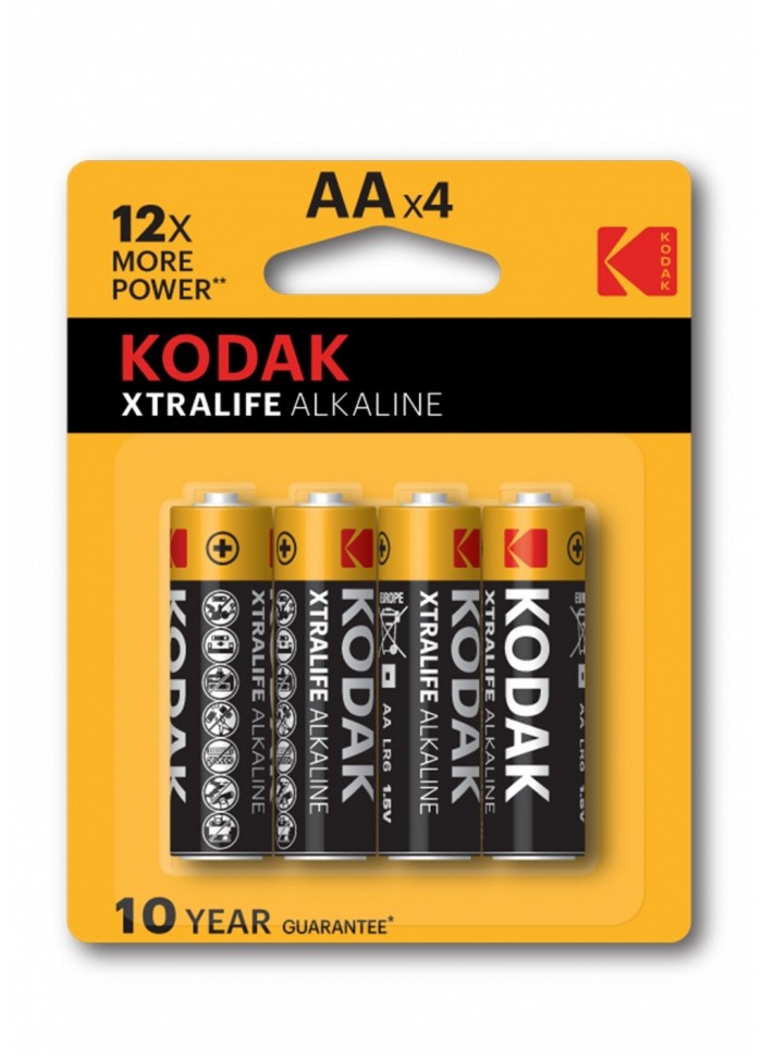 Piles Kodak x 4 - AA - LR6 - 1.5 Volt