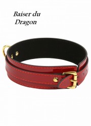 Collier Baiser du Dragon vinyls rouge Femme