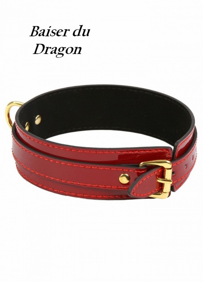 Collier Baiser du Dragon vinyls rouge Femme