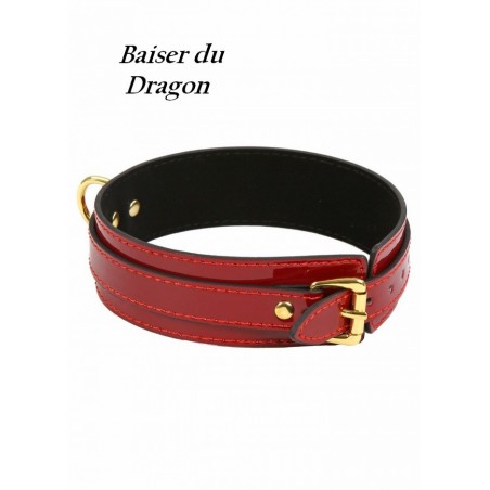 Collier Baiser du Dragon vinyls rouge Femme
