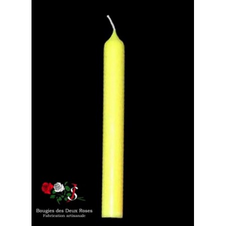 Bougie bdsm jaune fluo basse température.