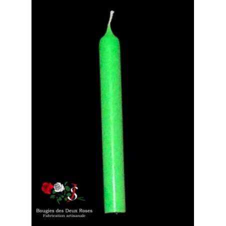 Bougie SM basse temperature Des Deux Roses couleur Vert fluo Sophie Libertine sexshop