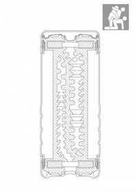 Tenga Masturbateur homme vaginette Double Hole Cup