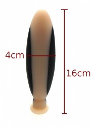 MB-Plug anal bipolaire silicone Electro stimulation H 13.5 cm Ø 30