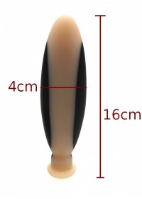 MB-Plug anal bipolaire silicone Electro stimulation H 13.5 cm Ø 30