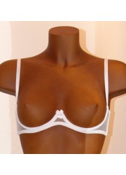 Soutien gorge seins nus Fabiola blanc