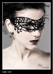 Katvoodoo Loup masque latex noir MR109