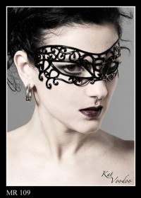 Katvoodoo Loup masque latex noir MR109