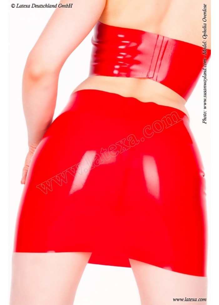 Latexa Mini jupe latex 1184 rouge