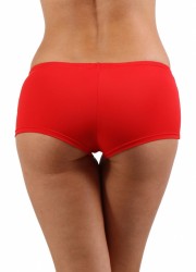 Shorty en spandex rouge lingerie sexy pour femme