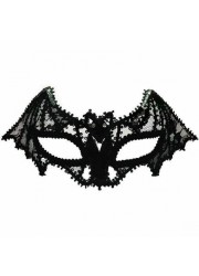 Loup masque Belle de nuit noir