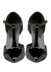 Vanity 415 escarpins noir verni grande taille pour homme travesti