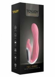 vibromasseur PointG et stimulateur clitoris Neo Rabbit rose boite