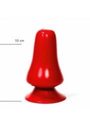 Allblack-Plug anal champignon rouge