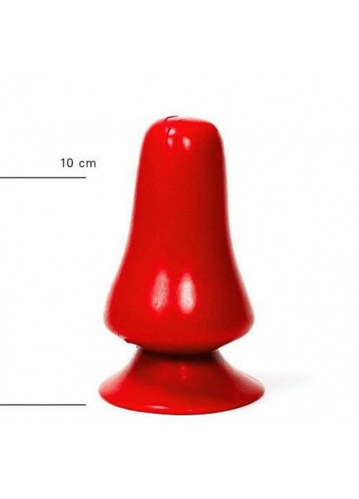 Allblack-Plug anal champignon rouge