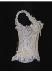 Burleska Corset bretelles Venice crème profil