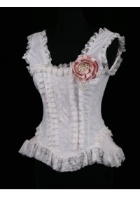 Burleska Corset Florence blanc face