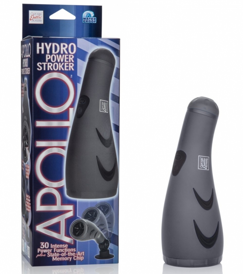 Masturbateur homme Fellation Vibrant Apollo Hydro Power Strocker gris