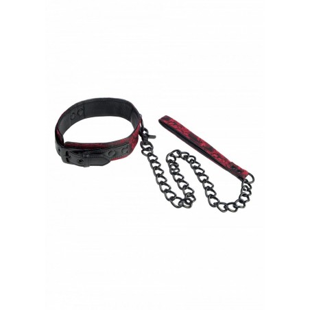candal Collier & laisse Scandal Collar with Leash noir & rouge