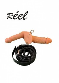 Réel N°181 Gode ceinture femme gode double vaginal et externe Pascal