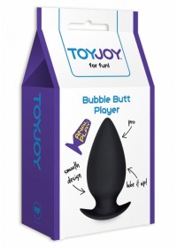 Plug anal silicone Bubble Player Pro noir XL